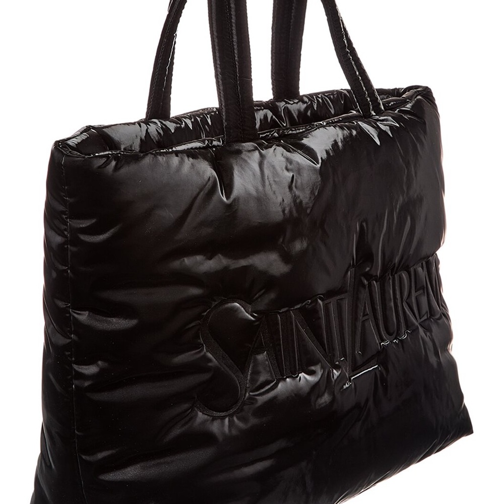 Saint Laurent Black Puffer Tote - Picture 5 of 5